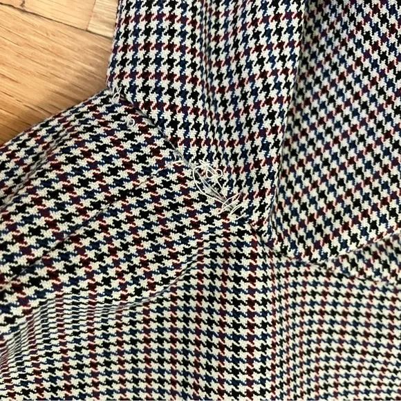 Aritzia Sunday Best Tartine mini houndstooth long sleeve dress - Picture 7 of 12